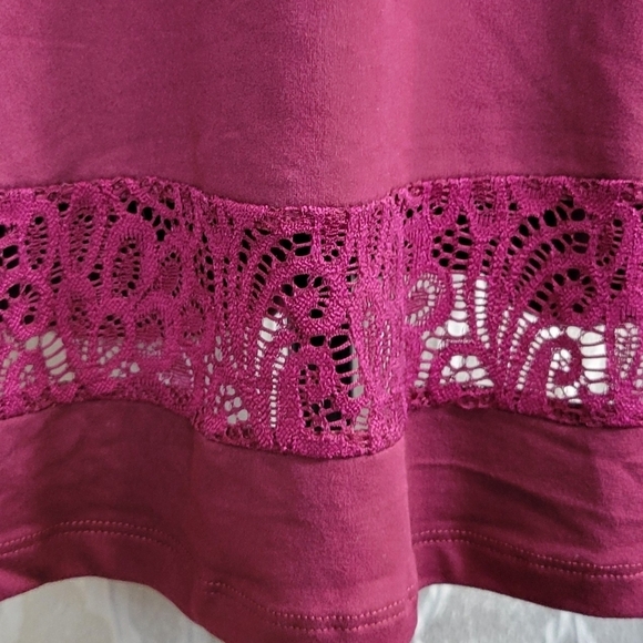 Fit and Flare Dress - Burgundy - Picture 4 of 4